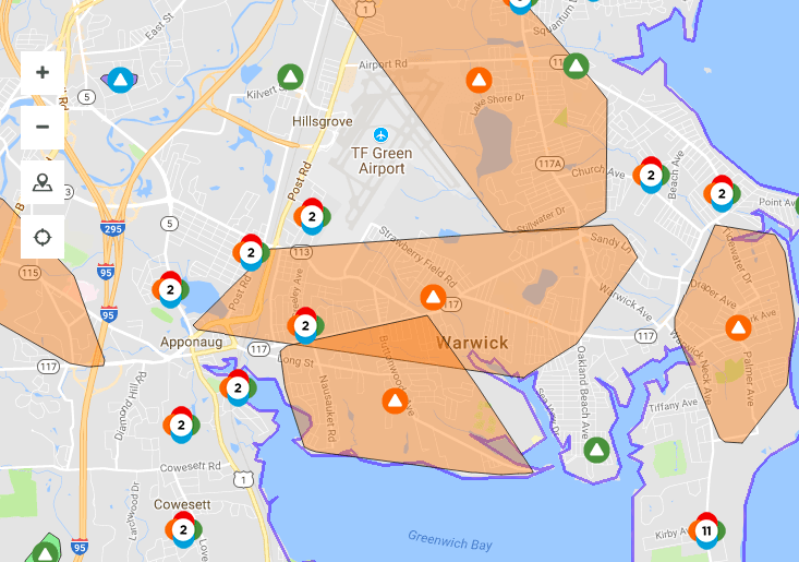 Storm Knocks Out Power For Thousands In RI, Warwick