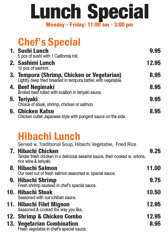 Wasabi Steak Japanese Restaurant Sushi & Hibachi 1262 Vocke Road