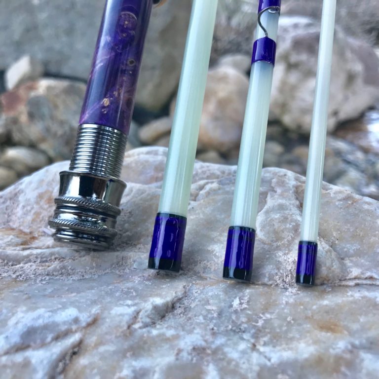 Blue Halo Fly Rods with upgraded components from Lemke