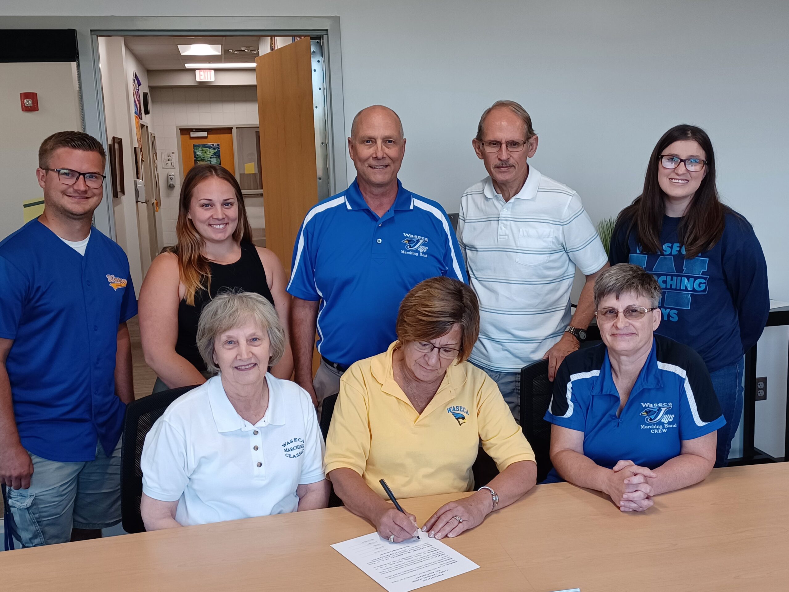 Signing proclamation Waseca Marching Classic