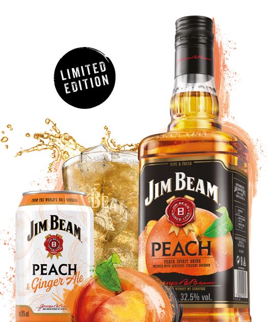 Jim Beam Peach Sommer im Glas Wasgau C+C