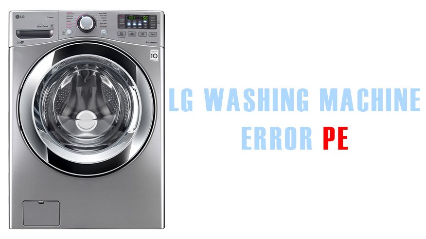 LG washing machine error PE