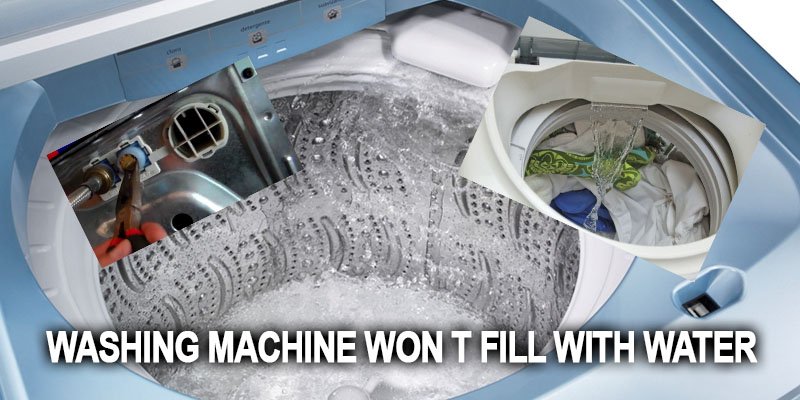 Washing machine won t fill with water Washer and dishwasher error
