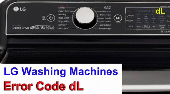 LG washer error code DL Washer and dishwasher error codes and troubleshooting
