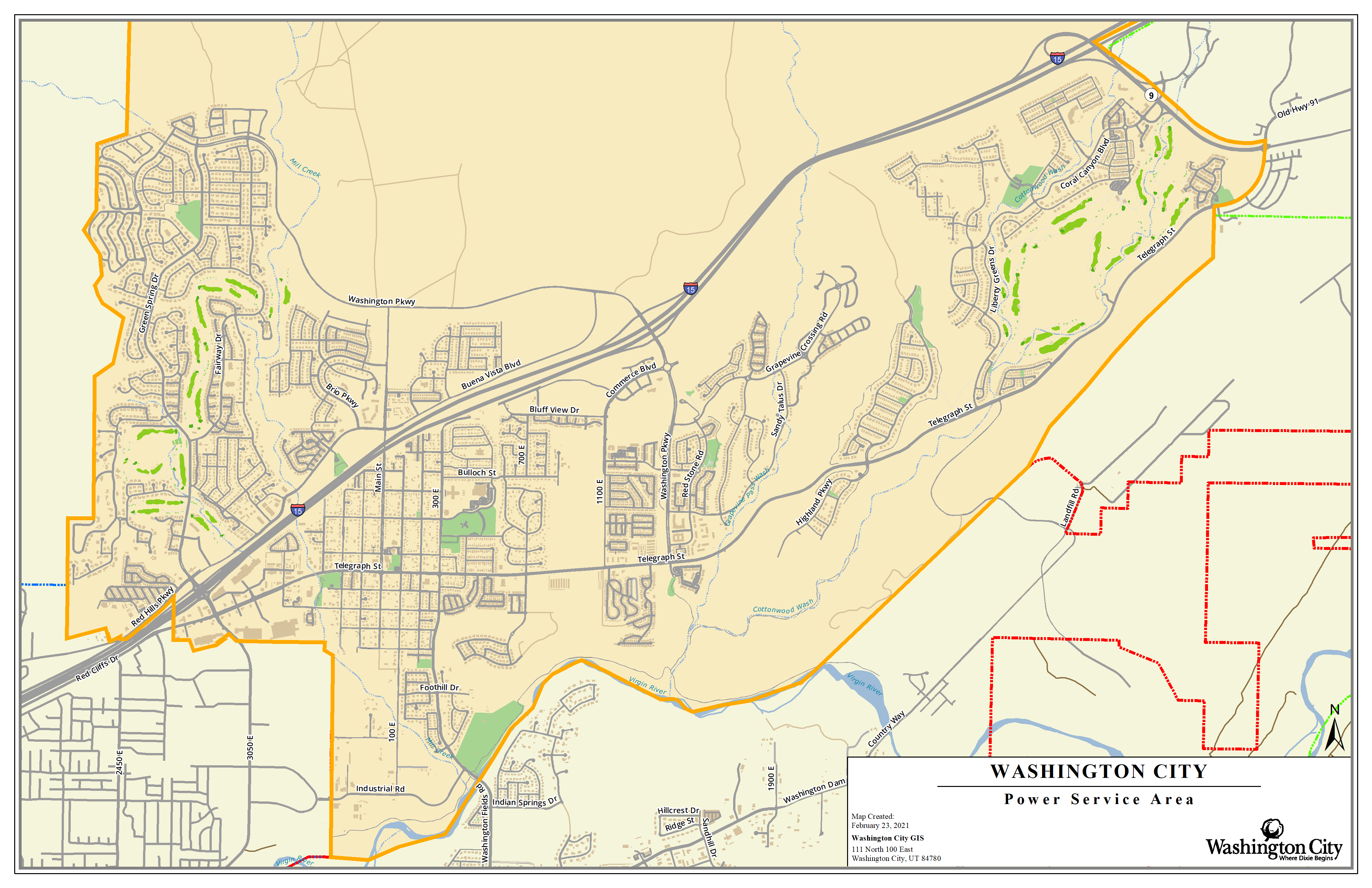 Power Department Washington City Utah