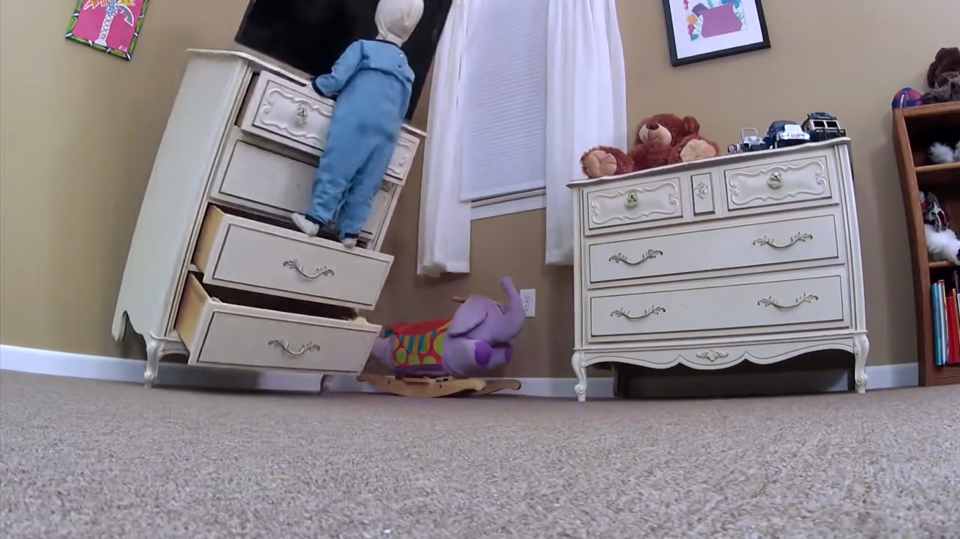 Child Safety Alert Risks Of Unsecured Furniture Falling