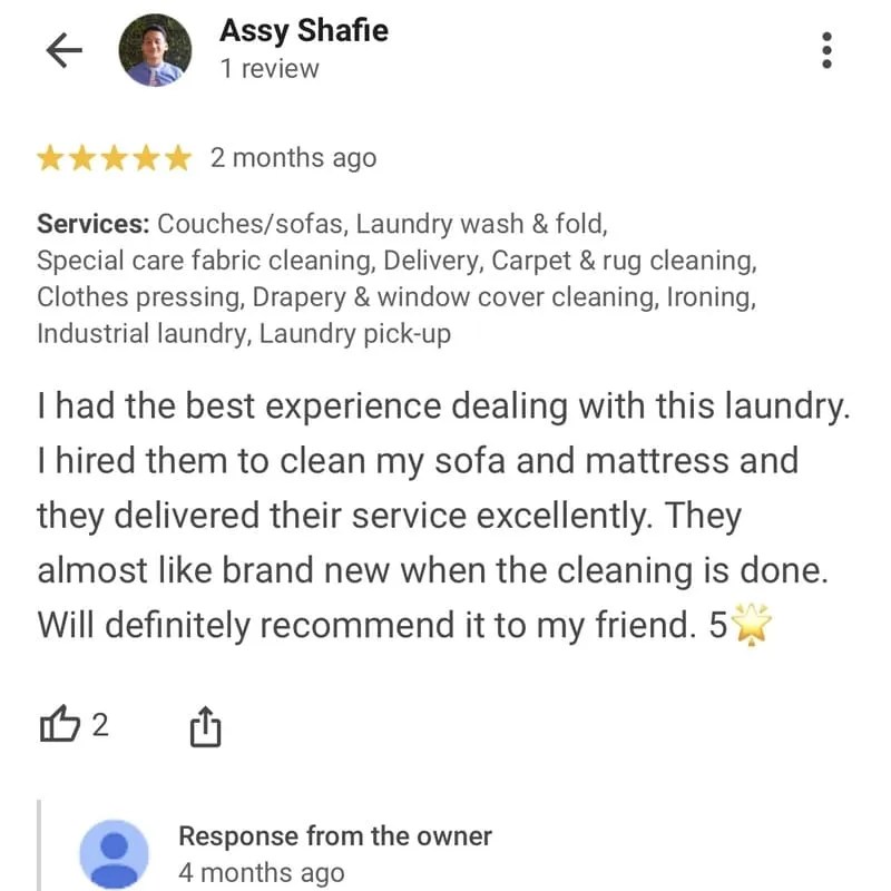 Home Washville Pickup & Delivery Dry Cleaner
