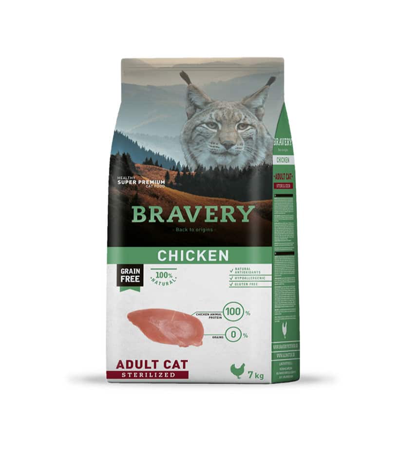 Bravery Chicken Sterilized Cat Food 7KG