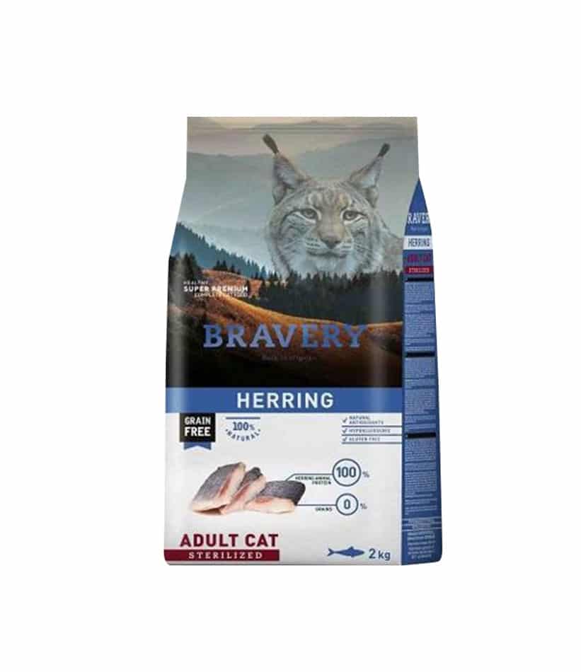 Bravery Herring Sterilized Cat Food 2KG