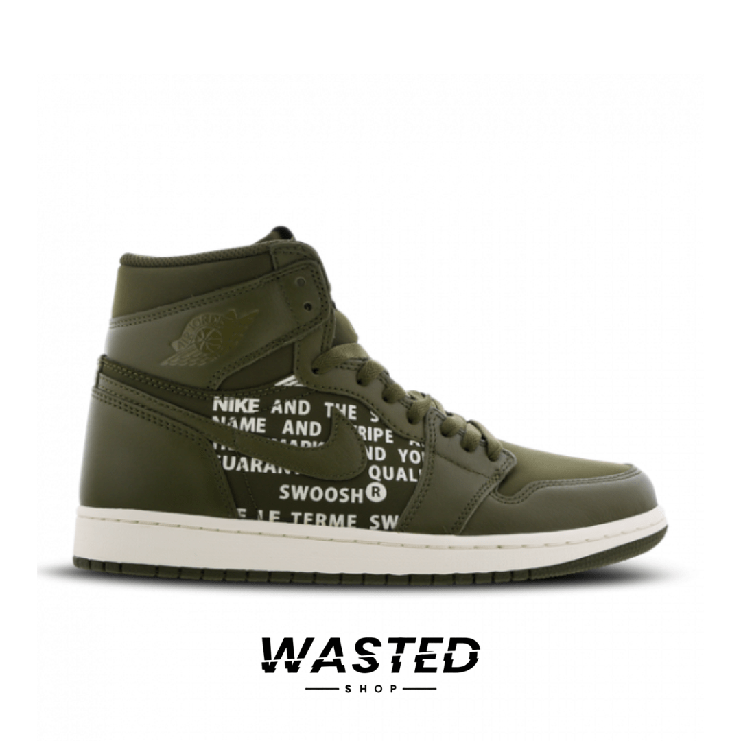 Jordan 1 Retro High Olive Canvas Wasted Shop