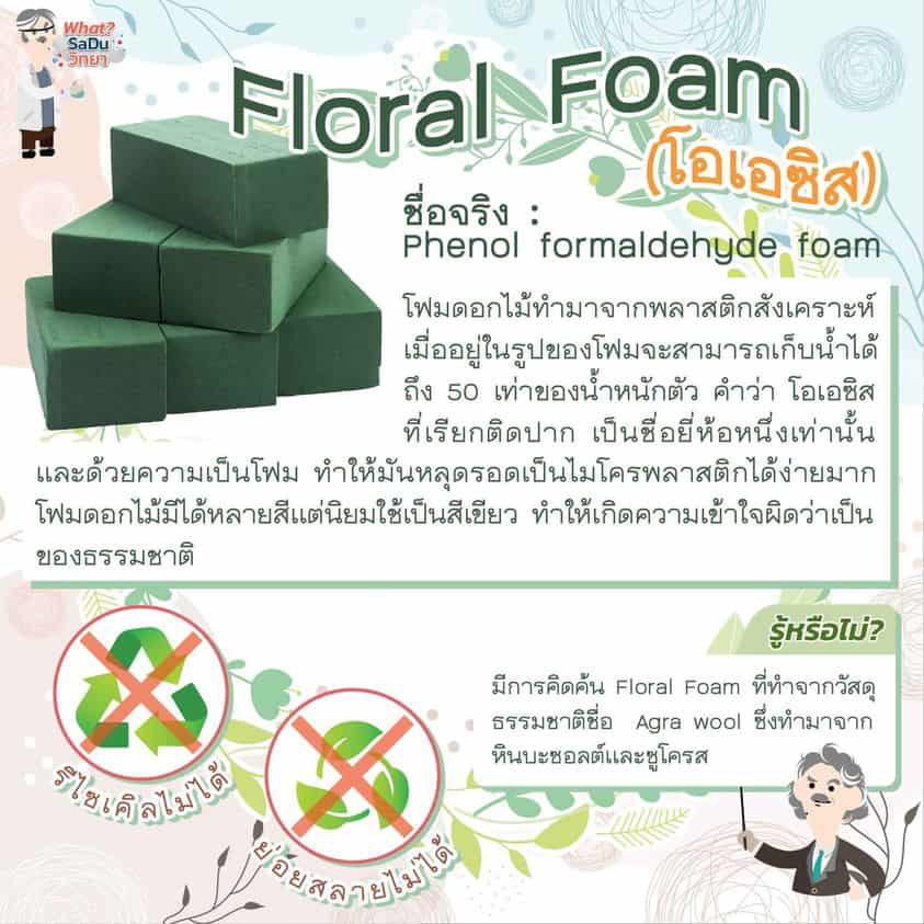 Floral foam / โอเอซิส / โฟมปักดอกไม้ ทิ้งอย่างไร • Waste or Share