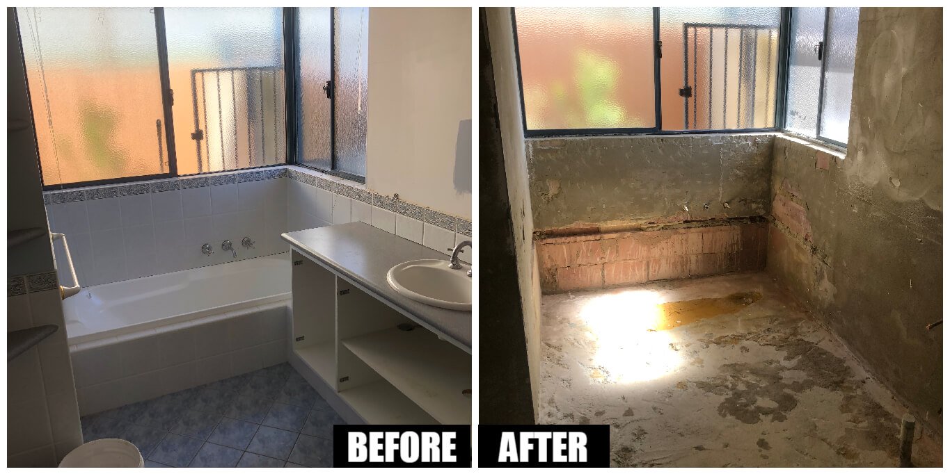 Bathroom Strip Outs Mandurah WA Surface Preparation