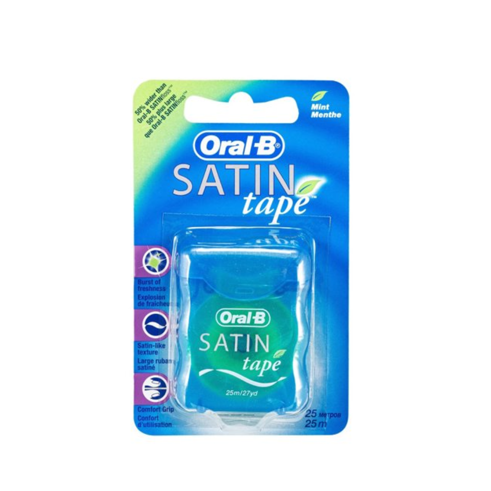ORAL B SATIN TAPE DENTAL FLOSS MINT watanimall
