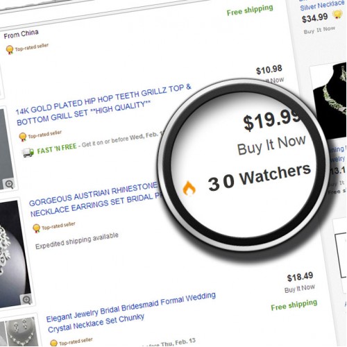Add 30 Ebay Watchers to item