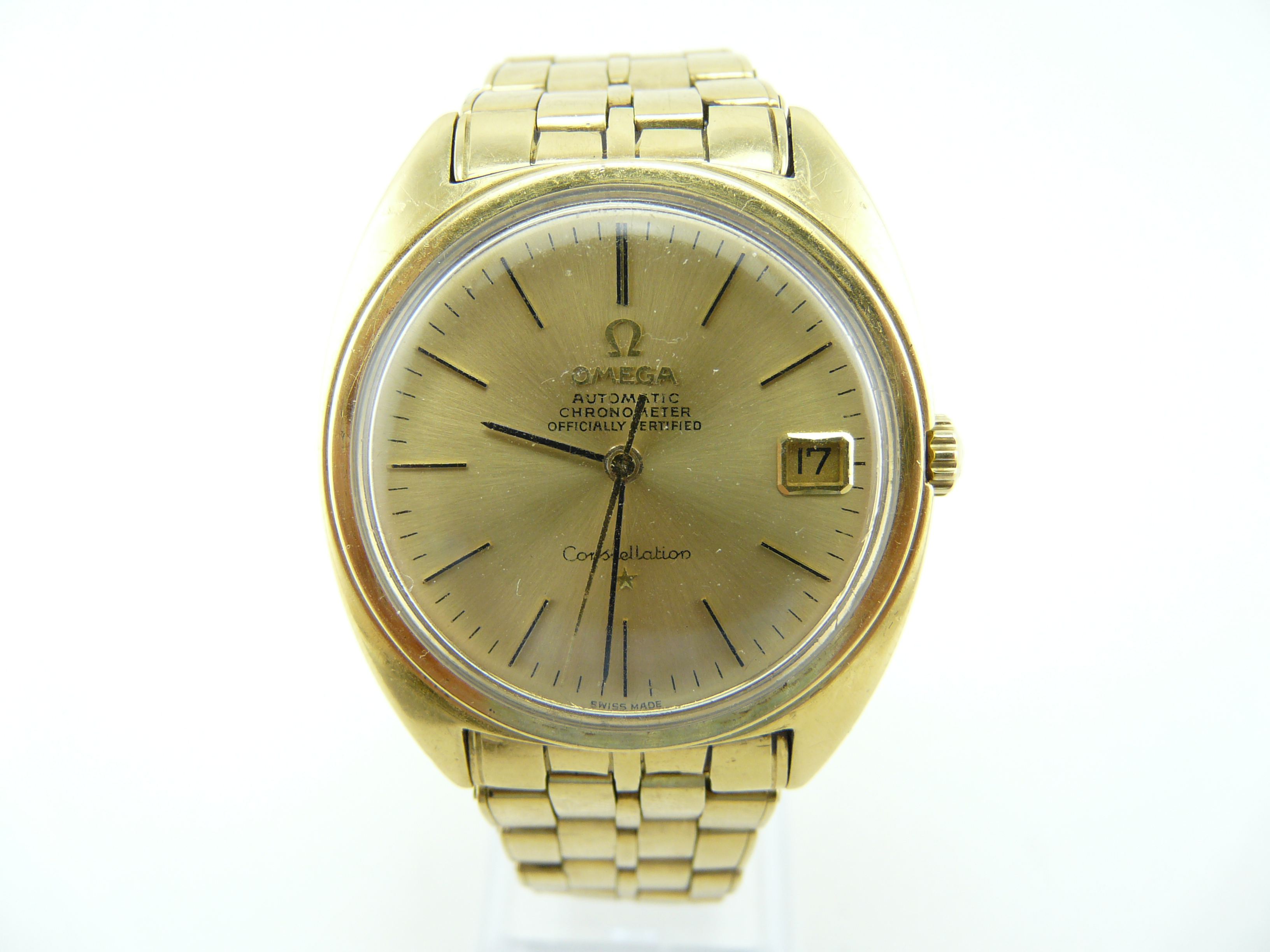 OMEGA CONSTELLATION 1967 18K SOLID GOLD JUST SERVICED