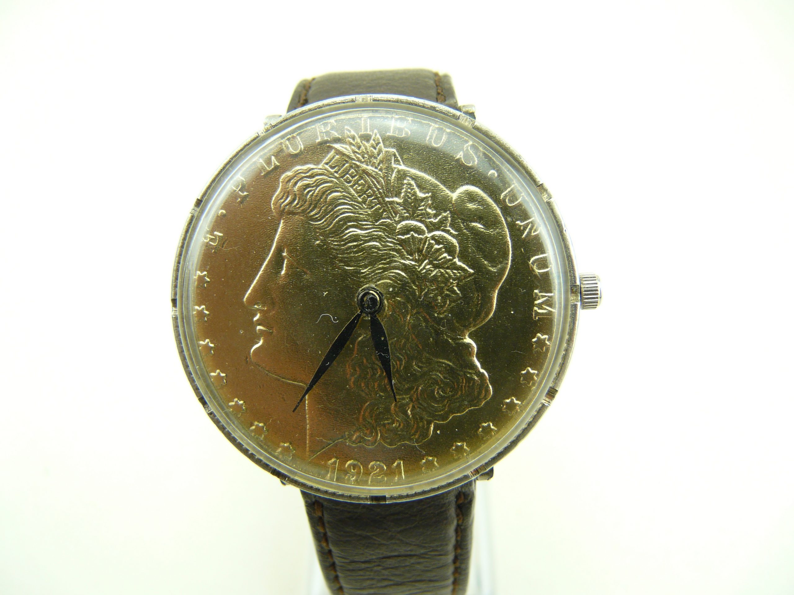 1921 Silver Dollar Coin Watch Just Serviced & Certified
