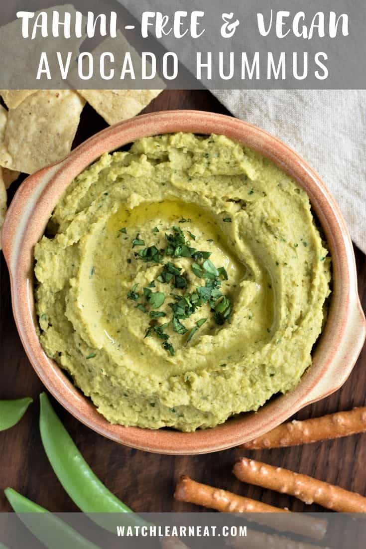 Avocado Hummus [Vegan, TahiniFree] Watch Learn Eat