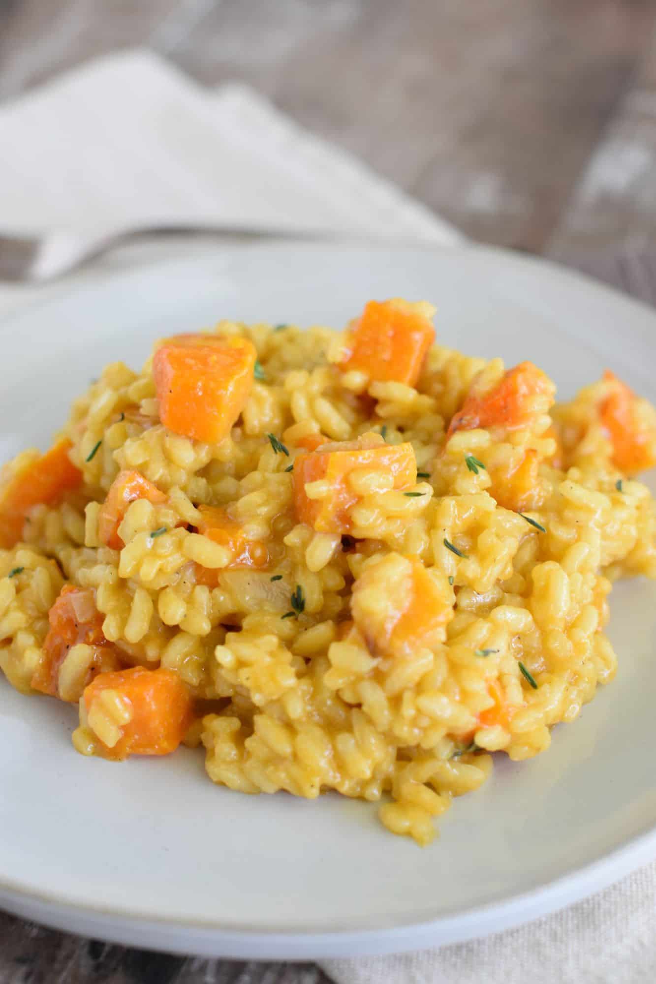 Vegan Roasted Butternut Squash Risotto [GF] Watch Learn Eat