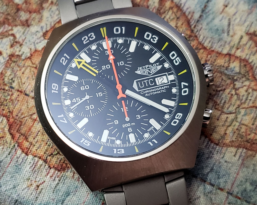 [ti]HappyDay[/ti]JetPilot JP1 UTC chronograph! Just arrived. Wallet