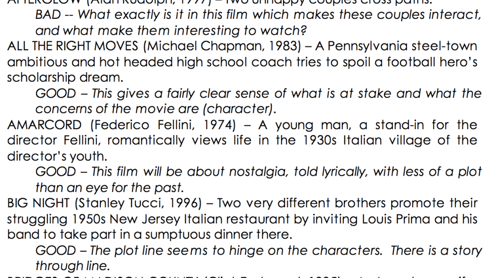 Log Line Examples Good and Bad — Watch Meet Make