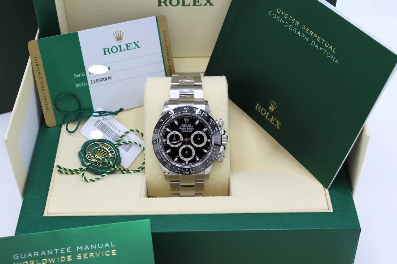 Rolex Daytona In Edelstahl Referenz 116500ln Mit Box Und Papieren