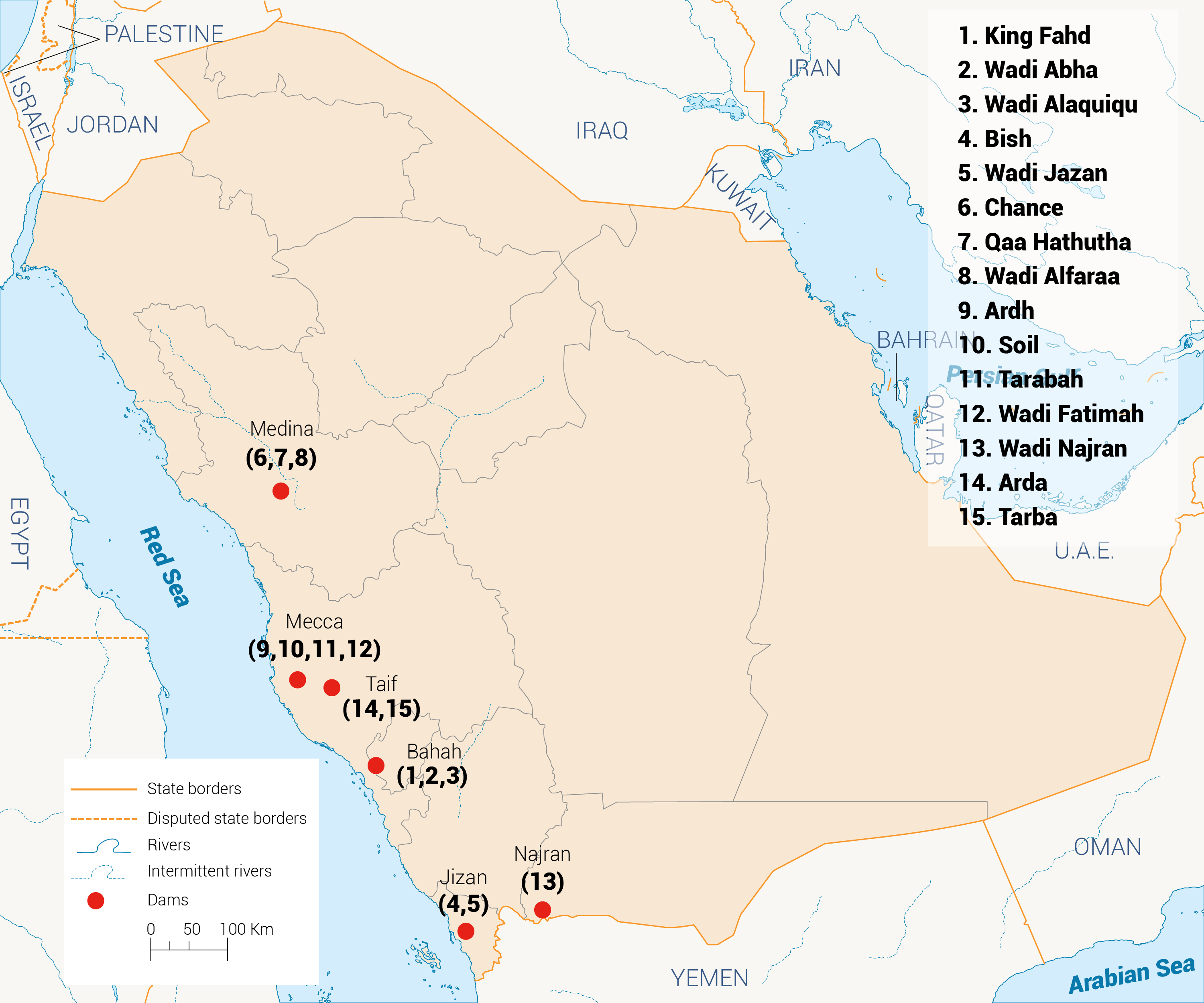 البُنية التحتية للمياه في السعودية Fanack المياه