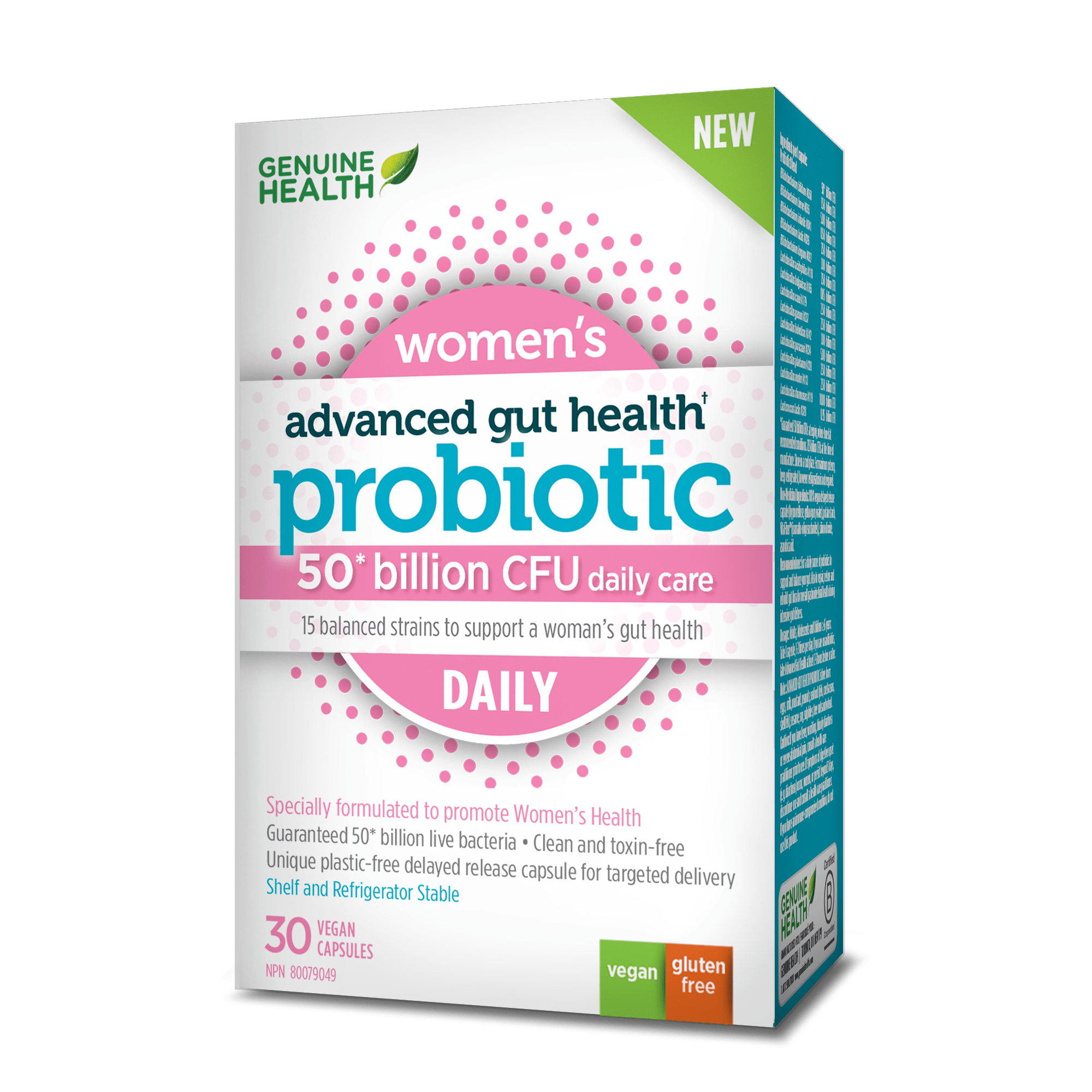 Genuine Health Advance Gut Health Probiotic Women's Daily 50 Billion