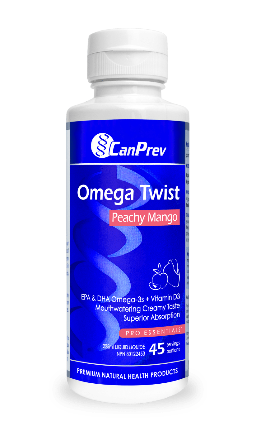 CanPrev Omega Twist Peachy Mango The Water Bug Health Food Store