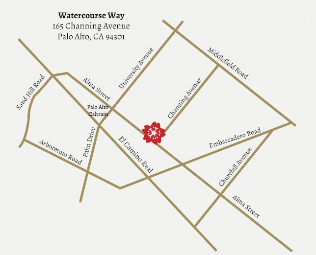 Directions to Watercourse Way Bathhouse Spa Palo Alto Watercourse Way