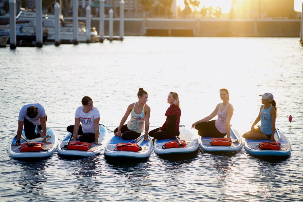 Mermaid Squad WaterDog.CC Floating Yoga Corpus Christi, TX SUP Yoga