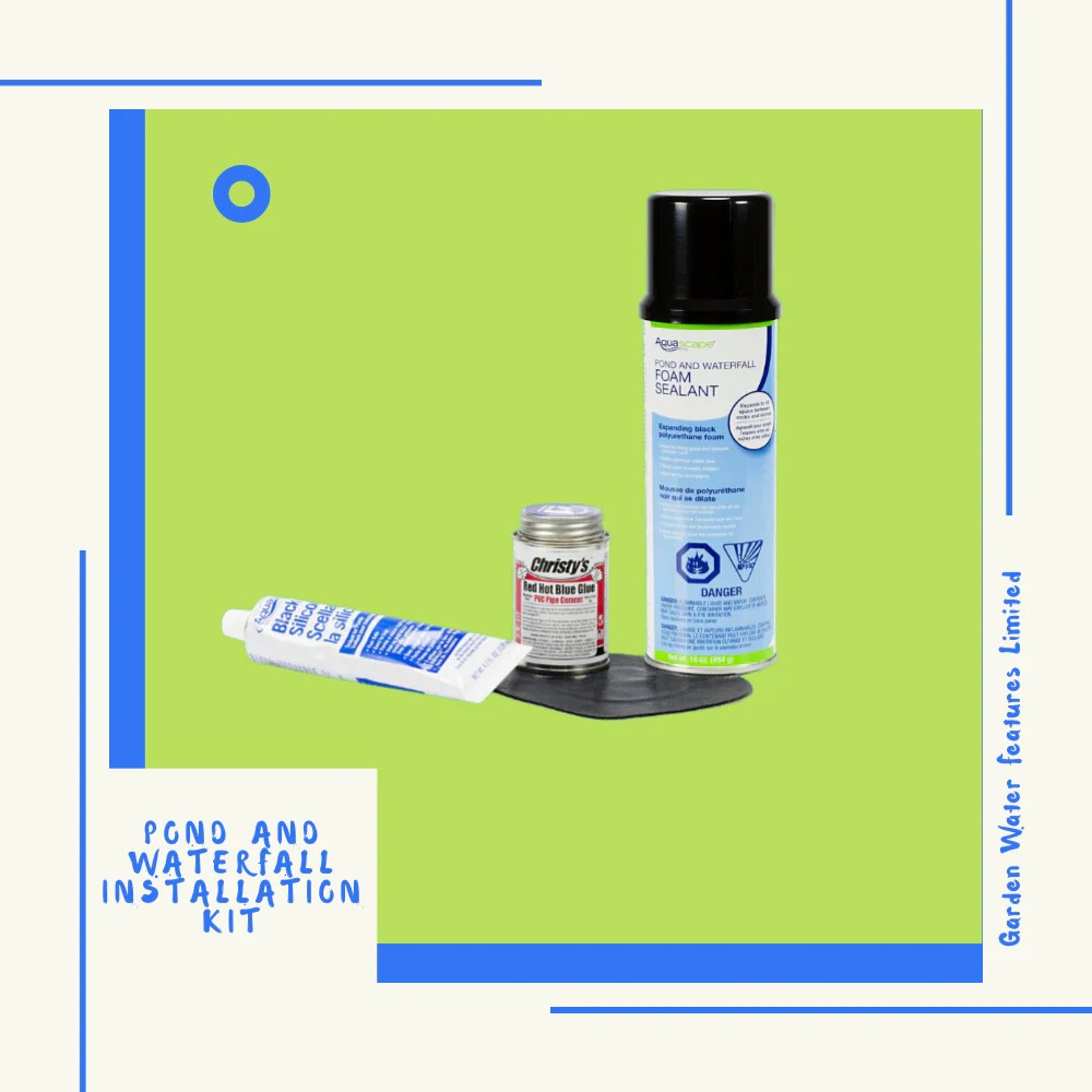 Black Waterfall Foam Fish Pond Safe Expanding Foam Sealants