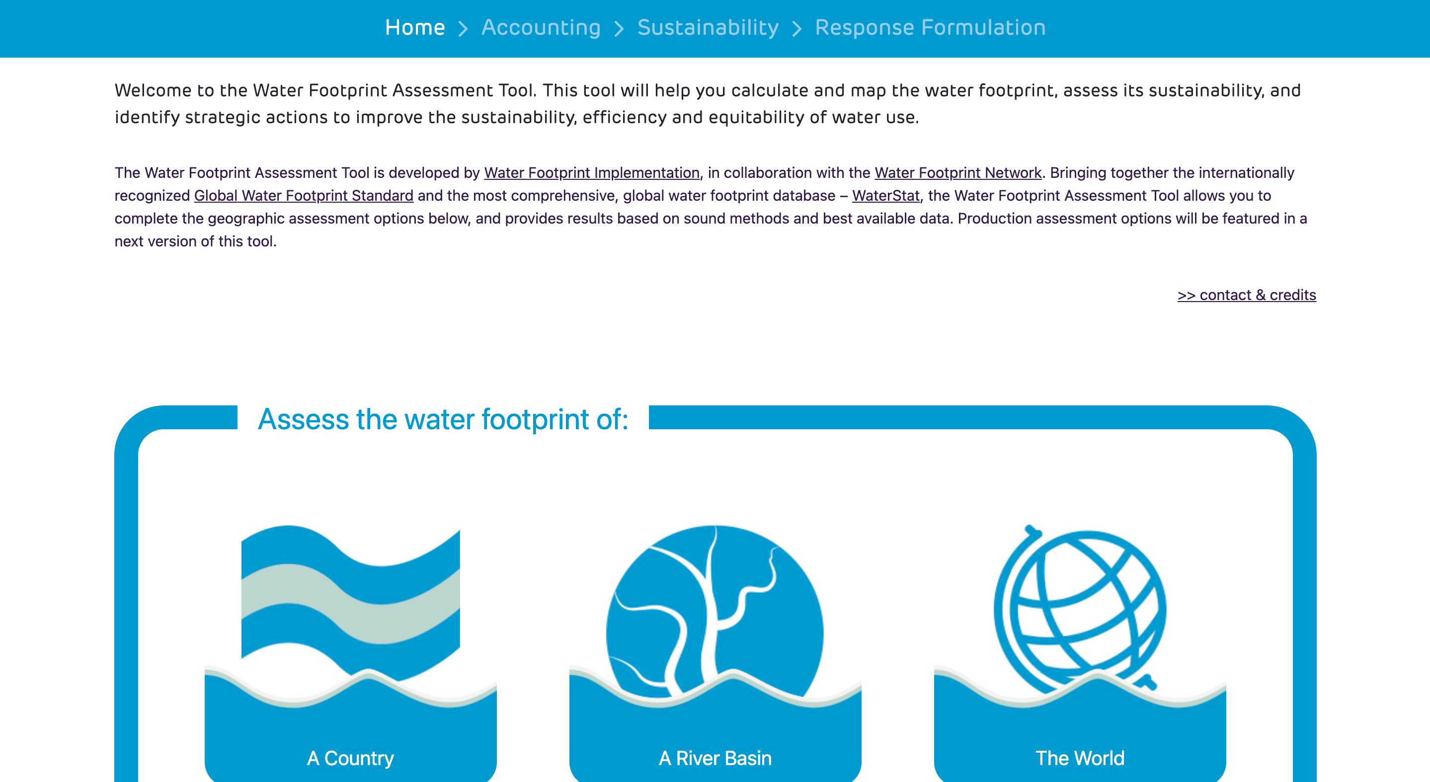 Water Footprint Implementation We believe water is a GLOBAL issue.