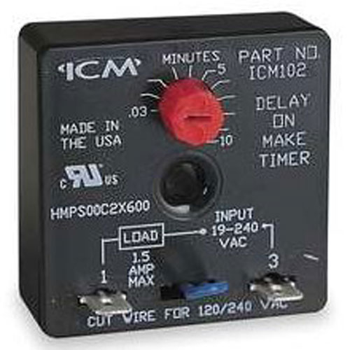 Dayton Timer Relay / Dayton Single Function Timing Relay 12vdc 10a 240v