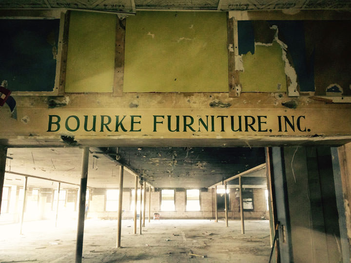 Bourke Furniture Signage Uncovered Today Waters Center