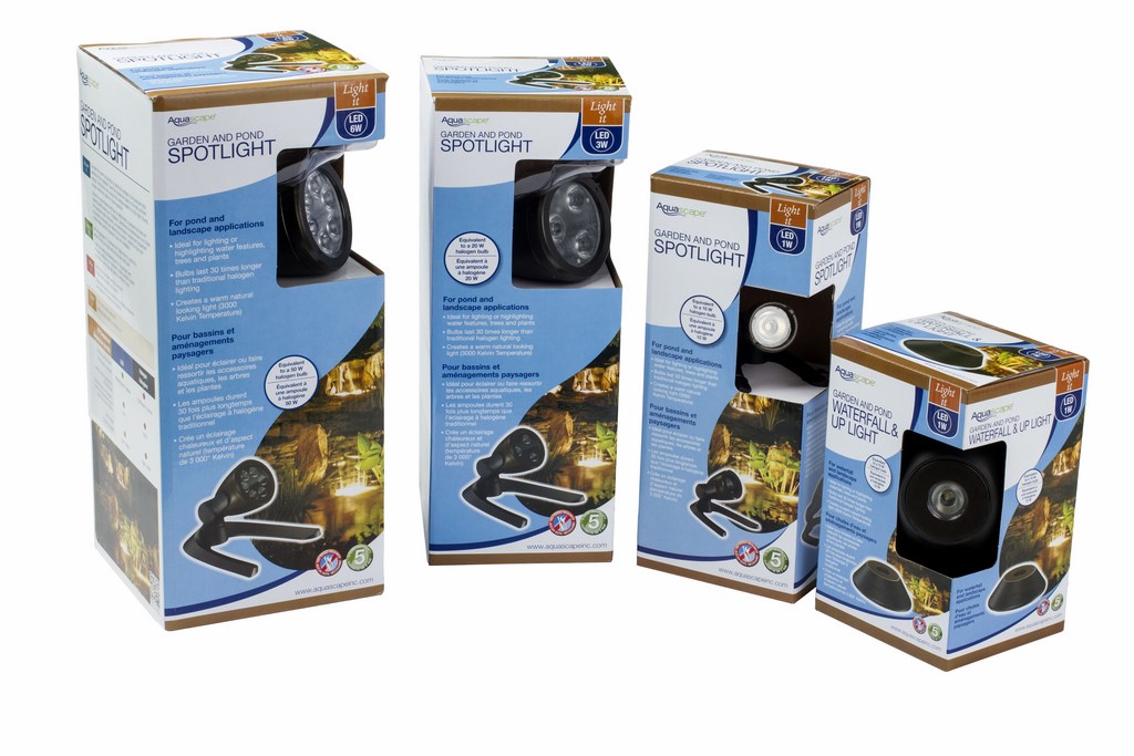 Aquascape Introduces LED Garden and Pond Lighting Water Shapes