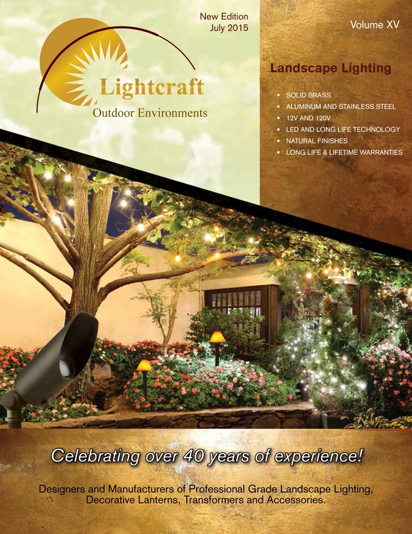 Lightcraft Publishes 2015 Landscape Lighting Catalog Water Shapes