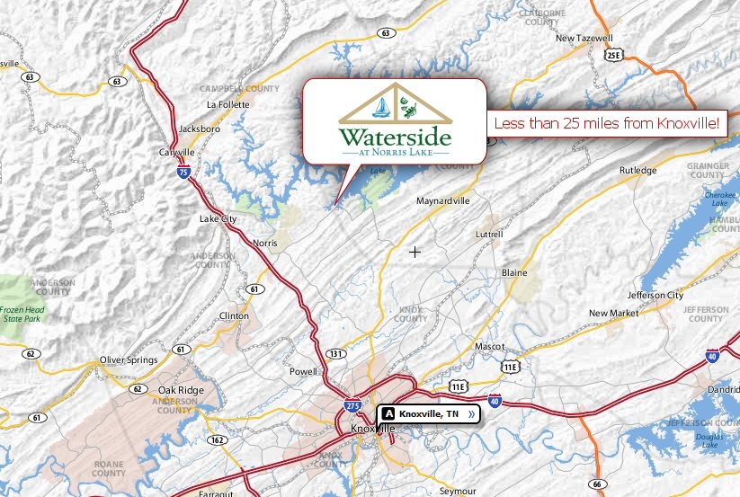 Waterside Condos on Norris Lake norris_map_location Waterside