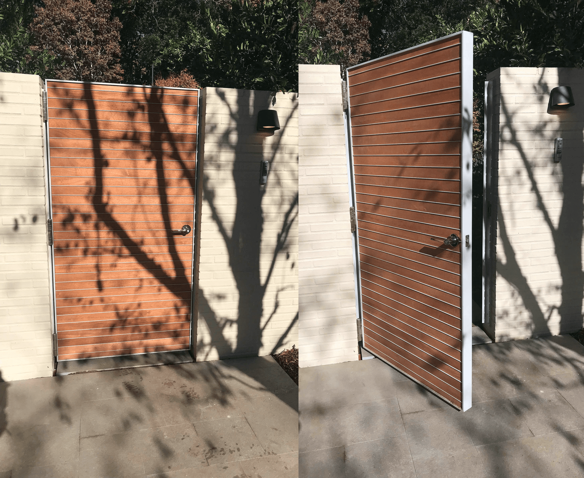 Stainless Steel Gold Door Hinges in Antique Brass Door Application