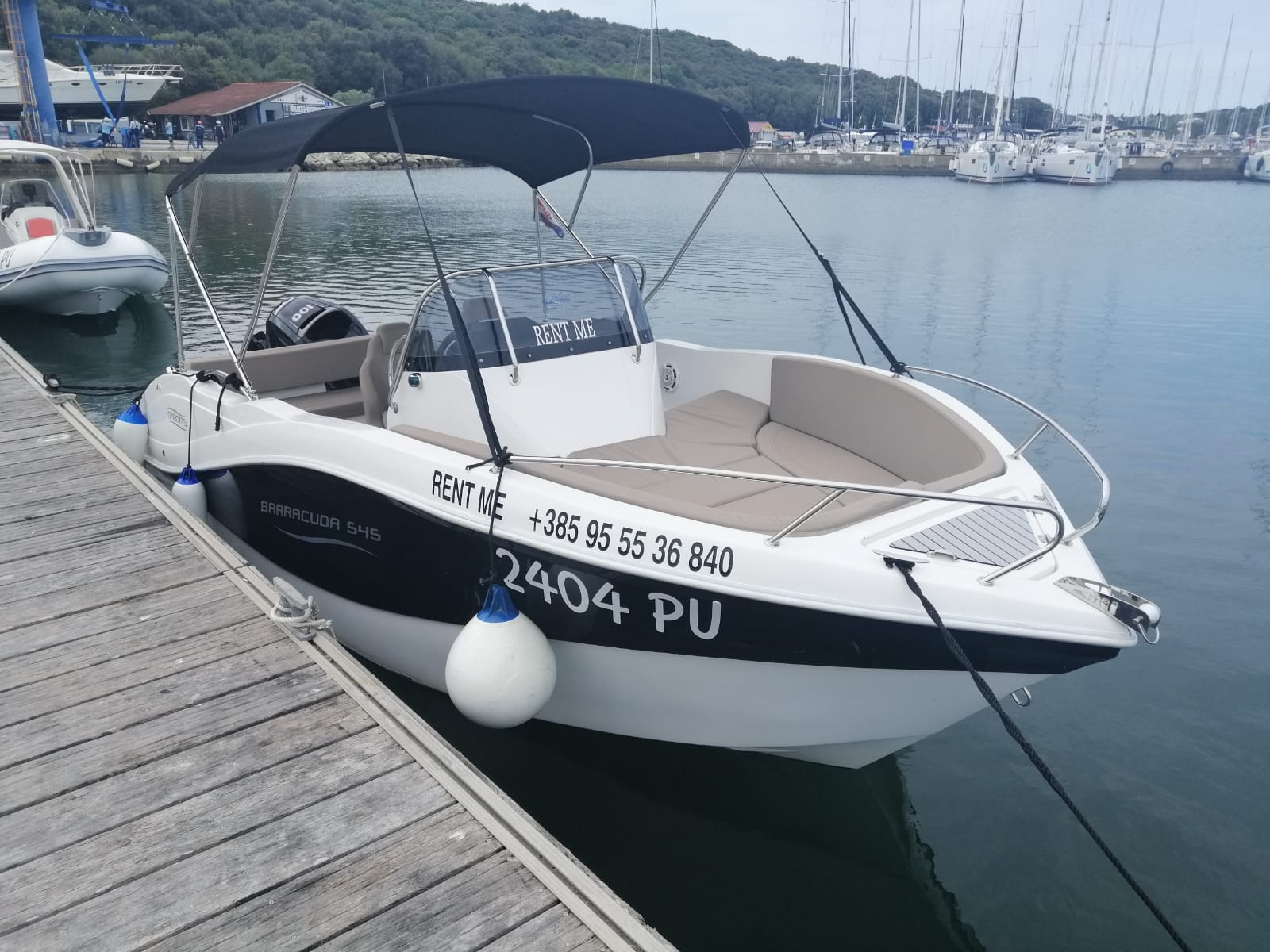 Barracuda 545 Boat Rental Pula Water Taxi Pula