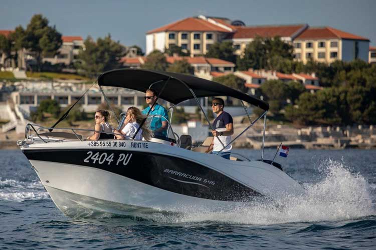 Barracuda 545 Boat Rental Pula Water Taxi Pula
