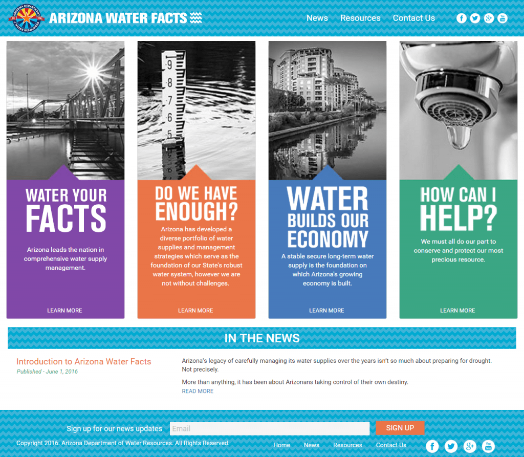 WATER YOUR FACTS INTRODUCING ARIZONA WATER FACTS WEBSITE Water Use