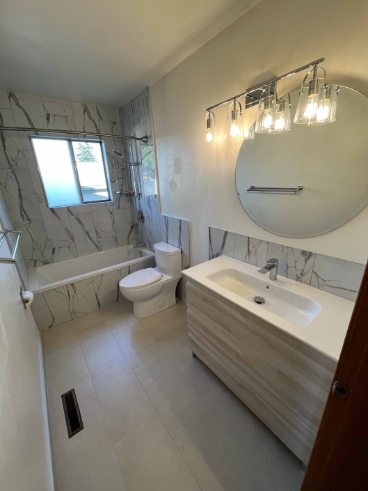 Killarney Tiled Tub Surround Edmonton Water Works Bathroom Renovations