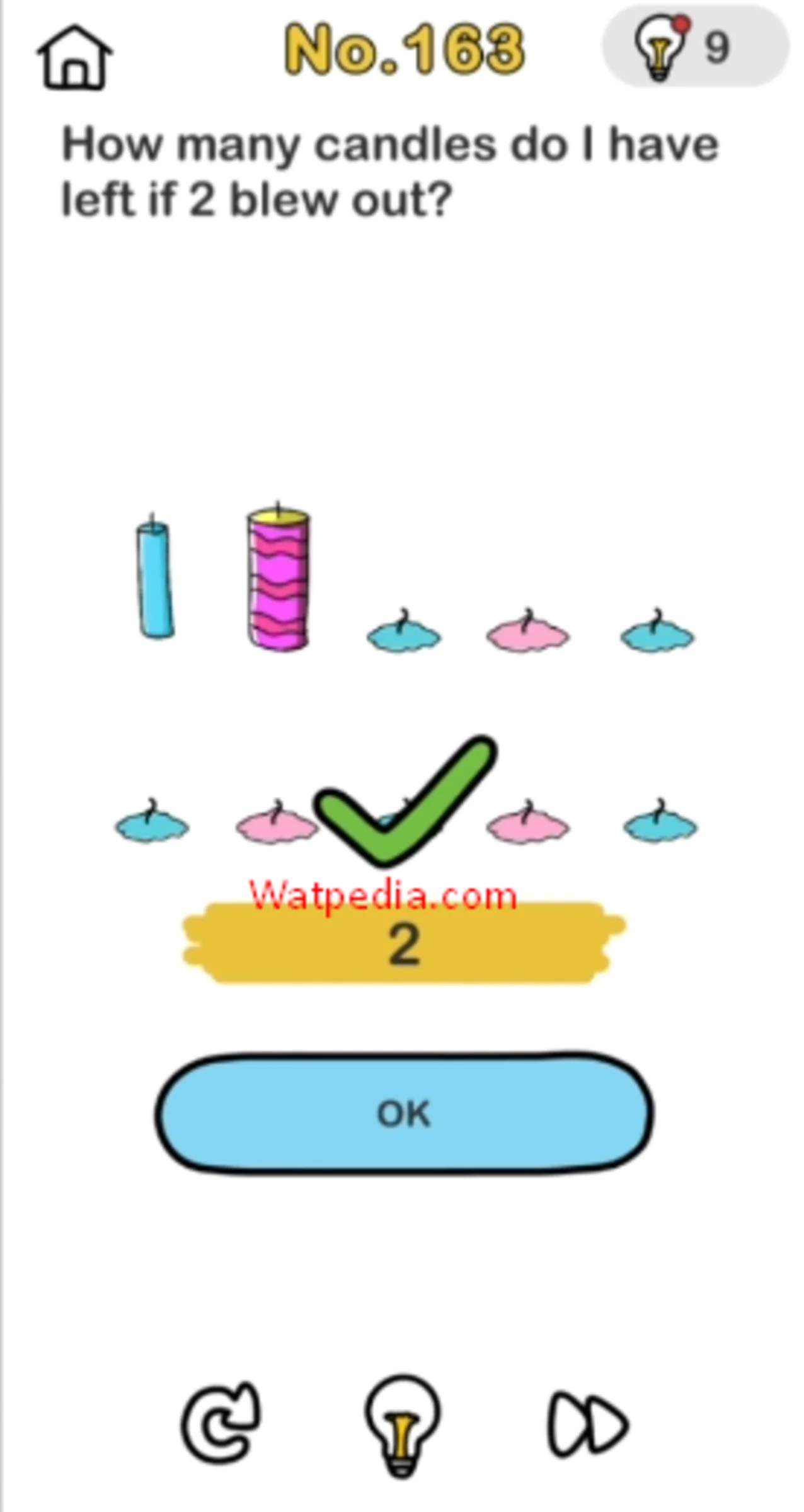 BRAIN OUT Level 163 HOW MANY CANDLES DO I HAVE LEFT