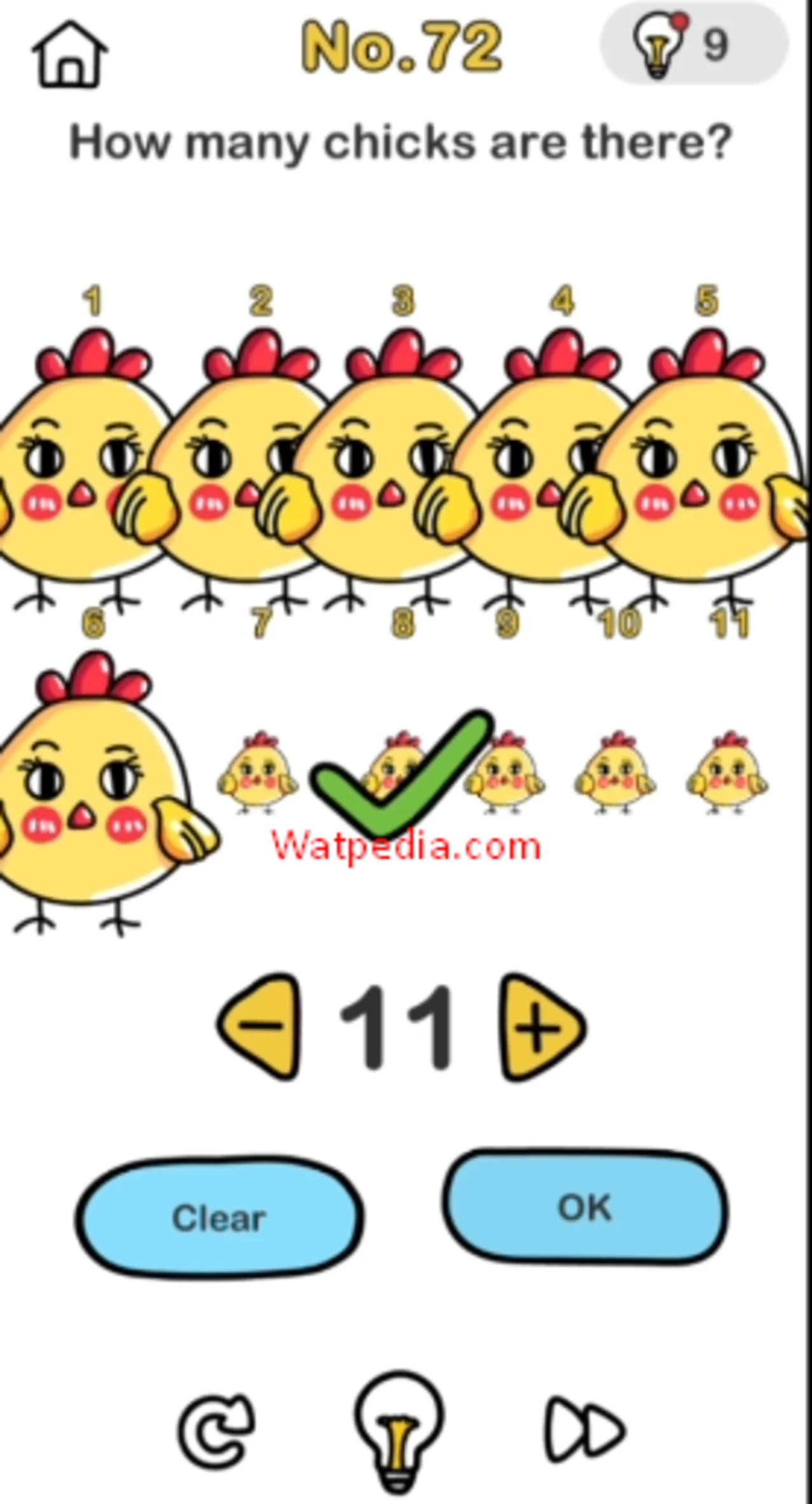 BRAIN OUT Level 72 HOW MANY CHICKS ARE THERE ️ ️ ️