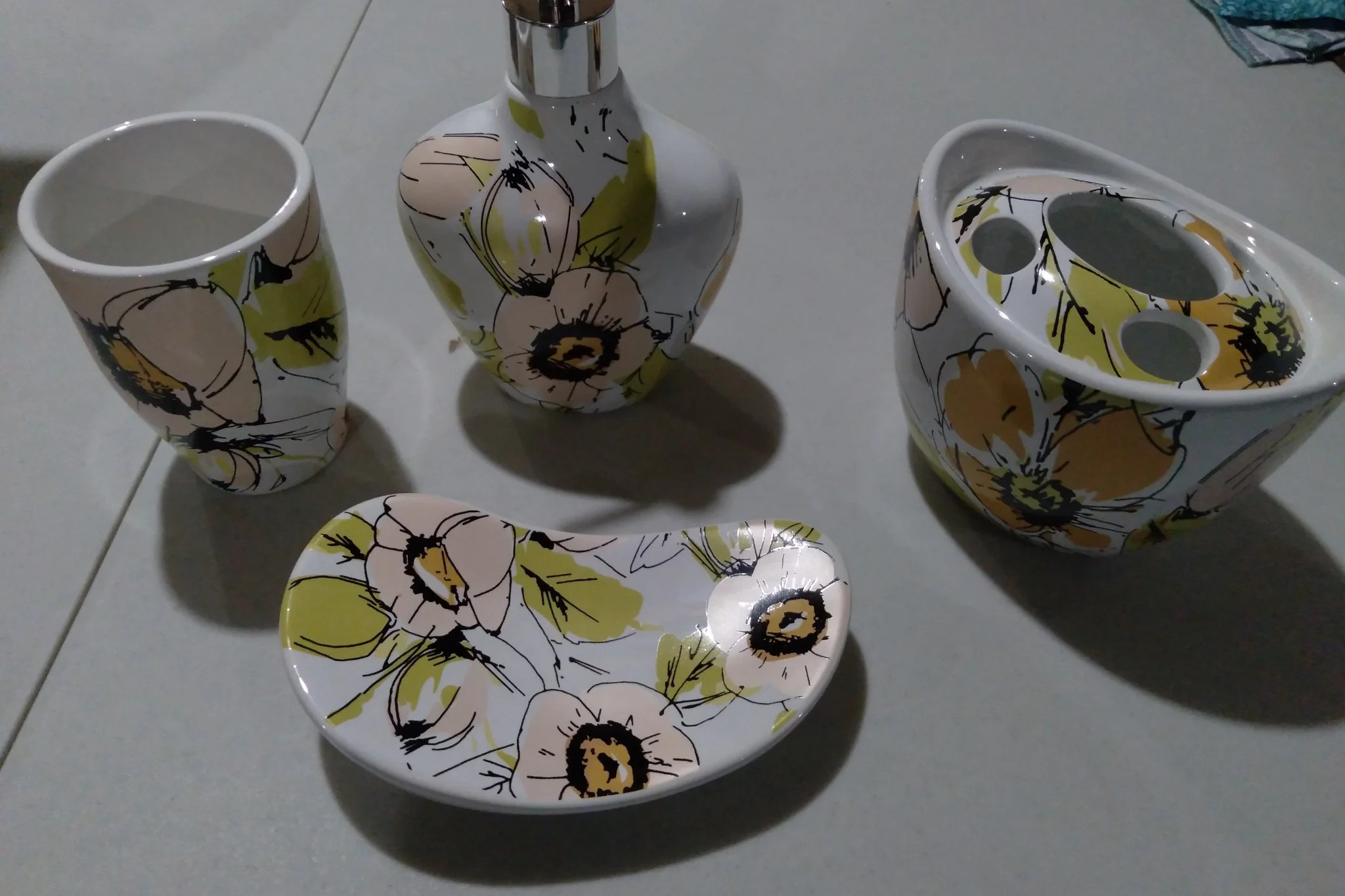 Pastel Colors Bathroom Accessory Set Heavenly Designs Watson Bathroom