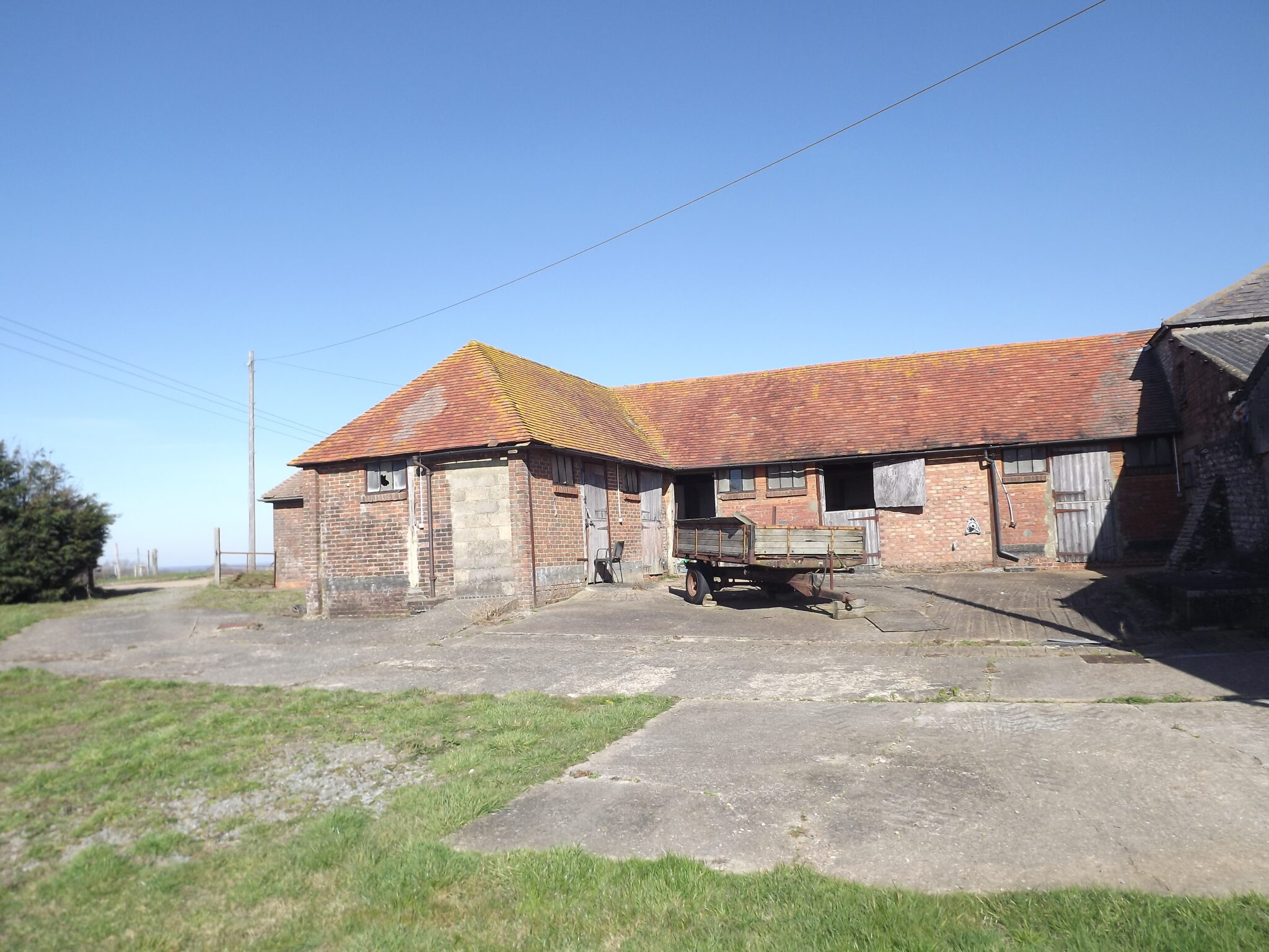 Berwick, East Sussex. Five bedroom farmhouse with development of three