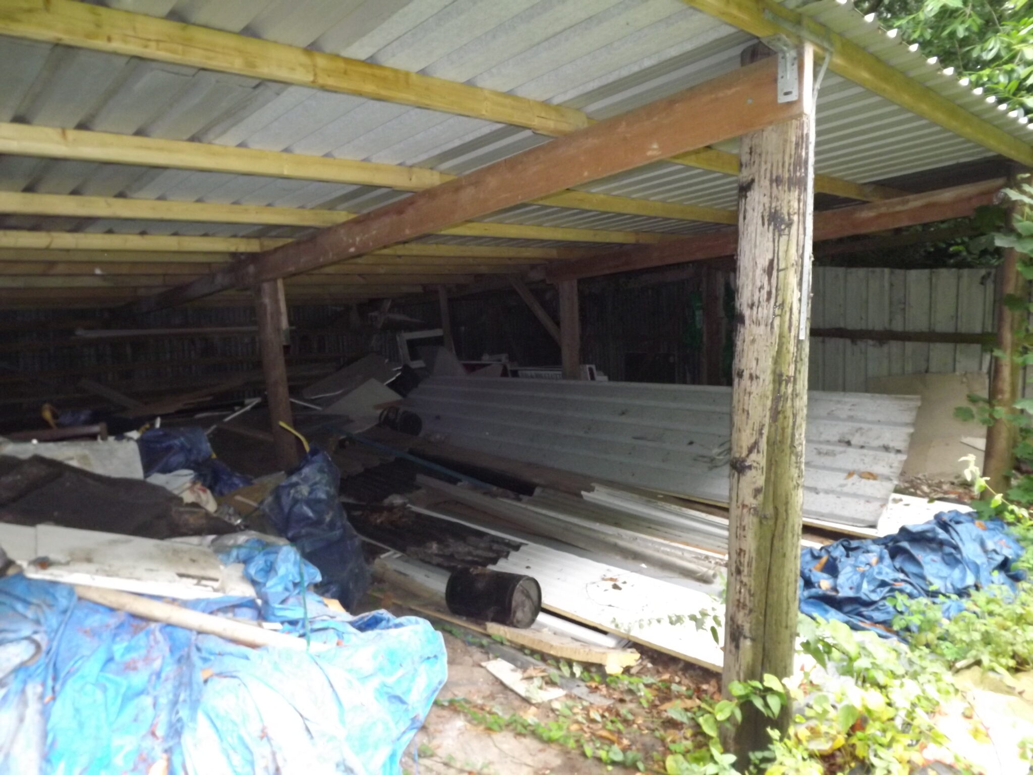 Heathfield, East Sussex. Builders storage yard. Watsons Estates