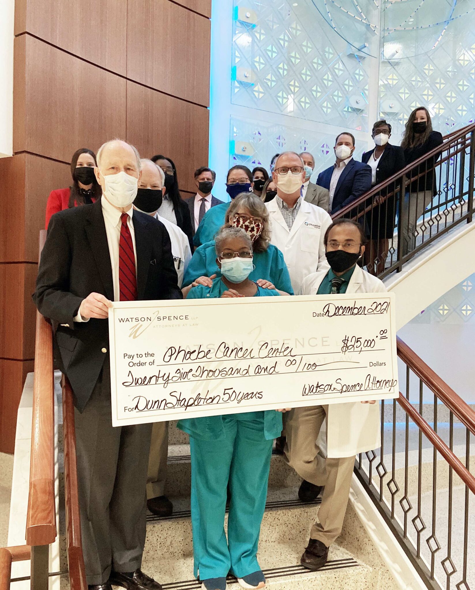 Watson Spence Donates 25,000 to Phoebe Cancer Center Watson Spence