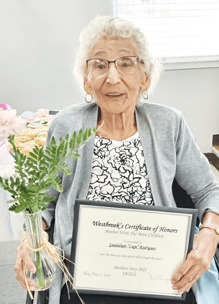 Westbrook Nursing Home News Waurika News Journal