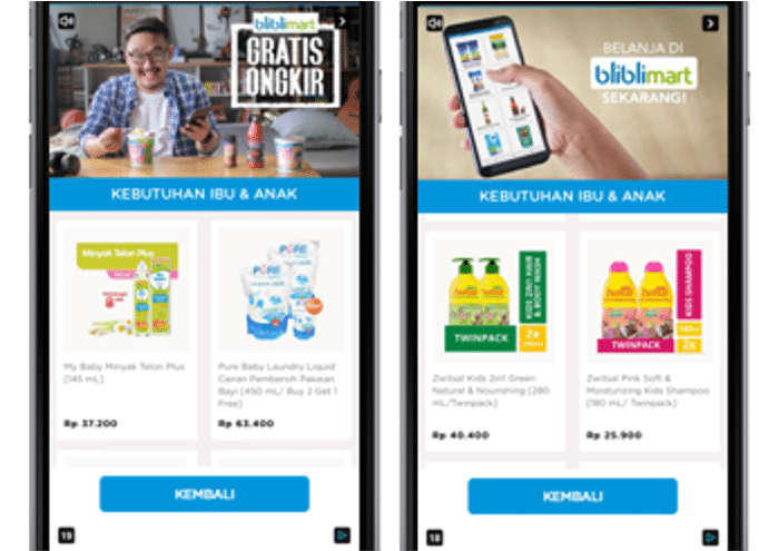 Shopping Groceries Online Seamless RMB Experience Leading to Purchase